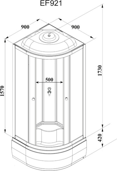 Душевая кабина Parly EF921