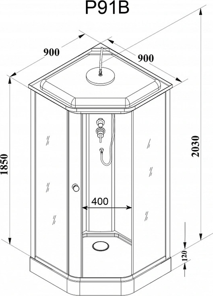 Душевая кабина Parly P91B