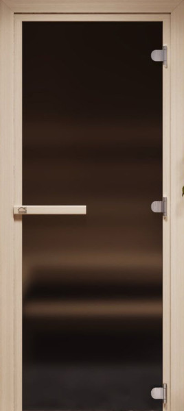 Стеклянная дверь для бани/сауны COOPER Лайт 190х80 - фото