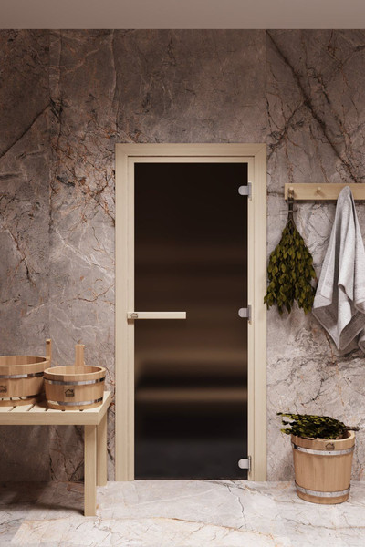 Стеклянная дверь для бани/сауны COOPER Лайт 190х80