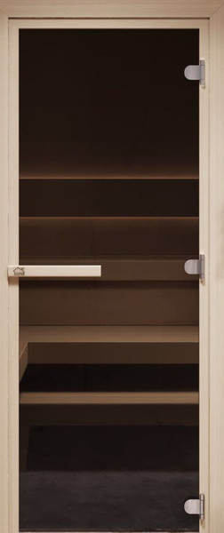 Стеклянная дверь для бани/сауны COOPER Лайт 180х70 - фото