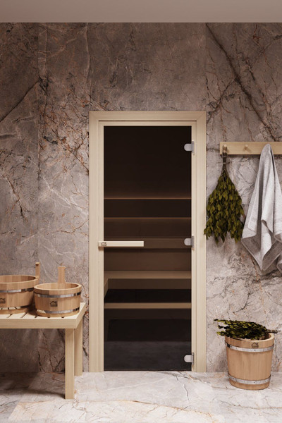 Стеклянная дверь для бани/сауны COOPER Лайт 180х70