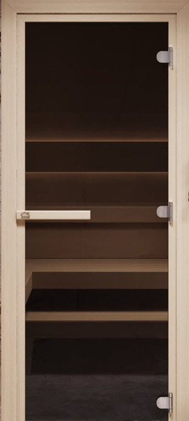 Стеклянная дверь для бани/сауны COOPER Лайт 200х70 - фото