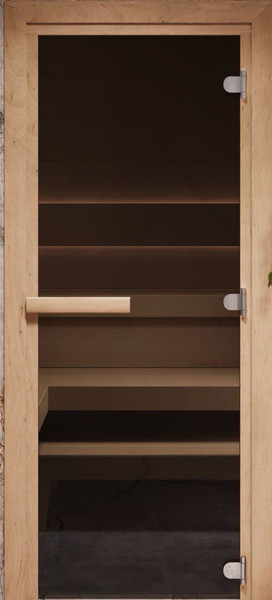 Стеклянная дверь для бани/сауны COOPER Стандарт 200х70 - фото