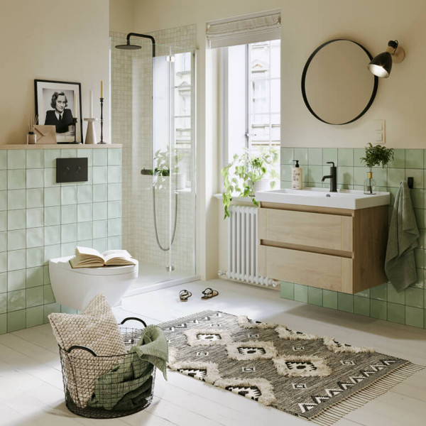 Тумба с умывальником Aqwella Astrid AST0108DD + Фостер 80 (4640021064733)