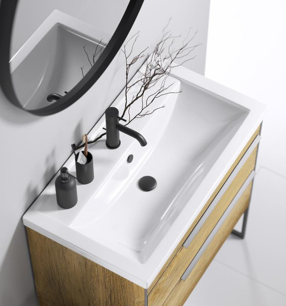 Тумба с умывальником Aqwella Fargo FRG0107DB + Фостер 70