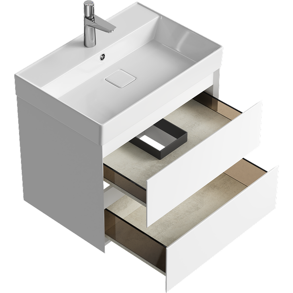 Тумба с умывальником Aqwella Geometria GE01652WM + Вилис 650 / 4610119204013