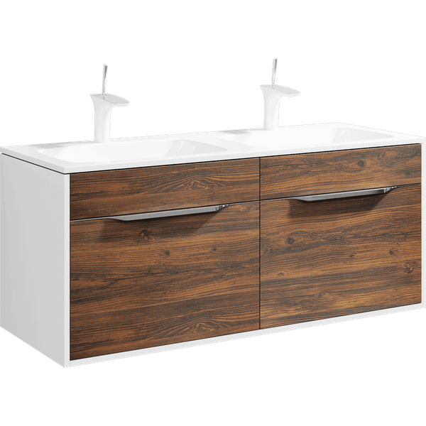 Тумба с умывальником Aqwella Malaga Mal.01.12/CD + Malaga 1200 Duet / Mal.12.04.D - фото