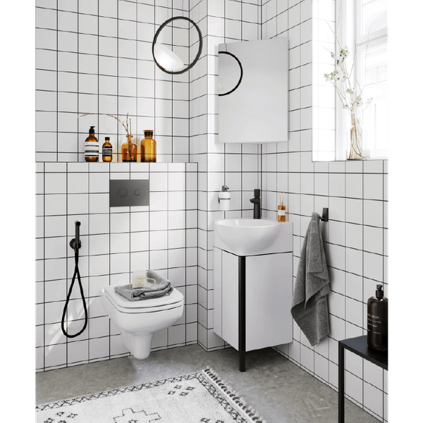 Тумба с умывальником Aqwella Porto POR0104WB + Дельта 45 / 4640021061435