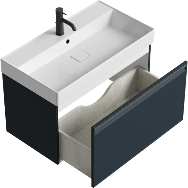 Тумба с умывальником Aqwella Pure PUR0108GRM + Вилис 800 / 4610119205126