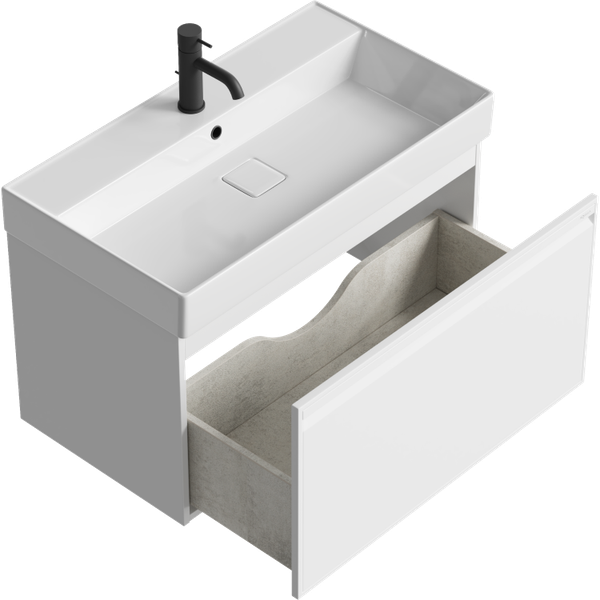 Тумба с умывальником Aqwella Pure PUR0108WM + Вилис 800 / 4610119205126