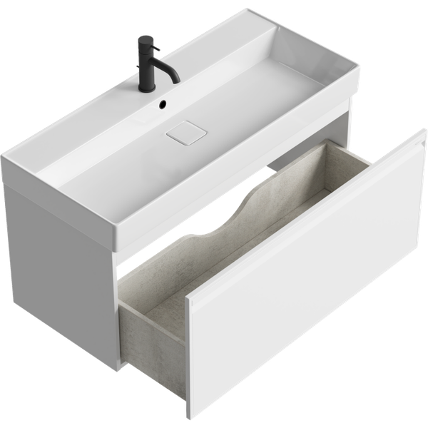 Тумба с умывальником Aqwella Pure PUR0110WM + Вилис / 4610119205164