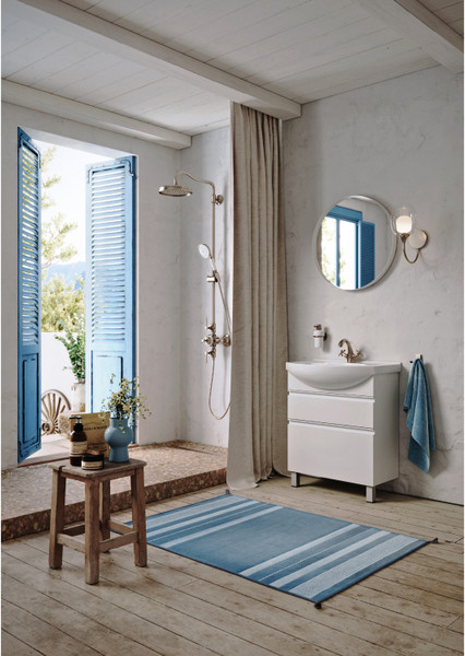 Тумба с умывальником Aqwella Rodos ROD01062N + Элеганс 65 (белый) - фото