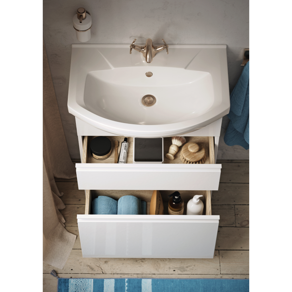 Тумба с умывальником Aqwella Rodos ROD01072N + Элеганс 75