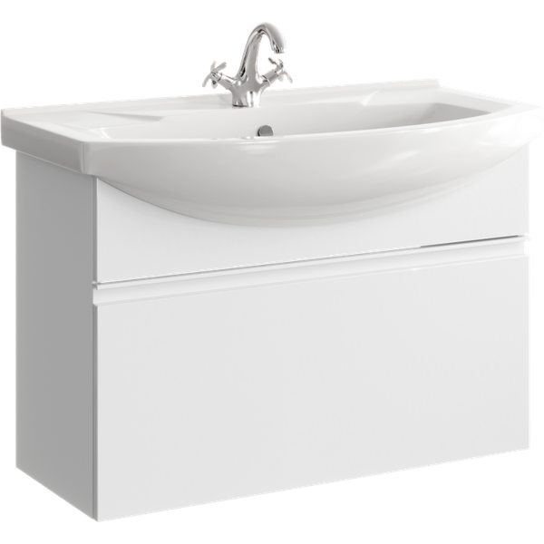 Тумба с умывальником Aqwella Rodos ROD01081 + Элеганс 85 - фото