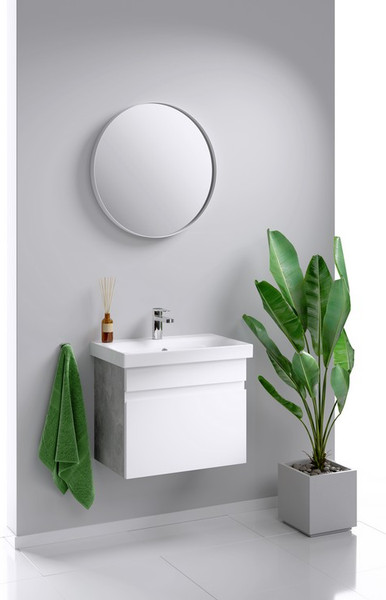 Тумба с умывальником Aqwella Smart 60 / SRT0106BS + Moduo 60 Slim (P-UM-MOD60SL/1) - фото