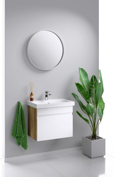 Тумба с умывальником Aqwella Smart SRT0106DB + Moduo 60 Slim (P-UM-MOD60SL/1) - фото
