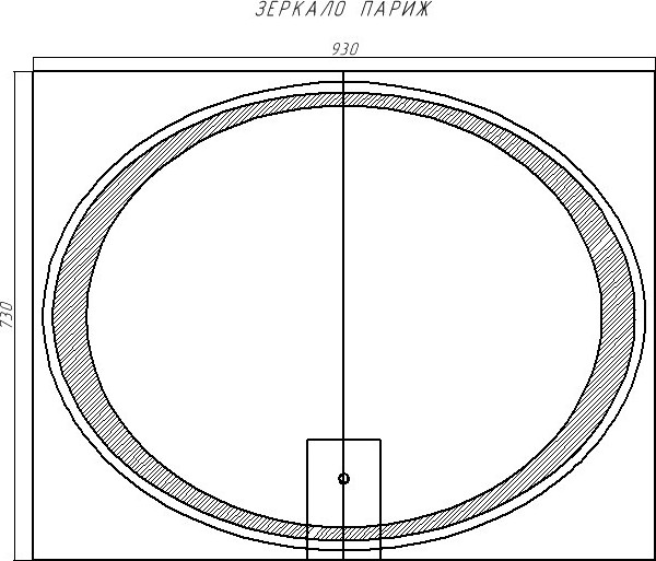 Зеркало Sansa Париж OV-S 900x700 LED