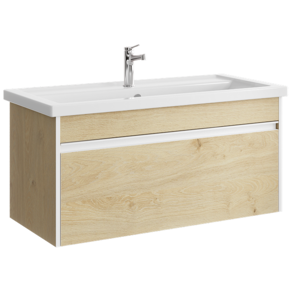 Тумба с умывальником Aqwella Urban URB0110DD + Фостер 100 (4640021065204) - фото