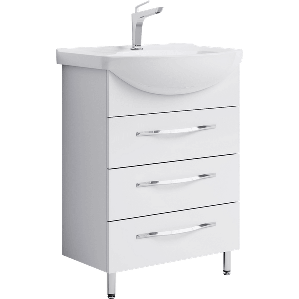 Тумба с умывальником Aqwella Аллегро Agr.01.06/3 + Элеганс 65