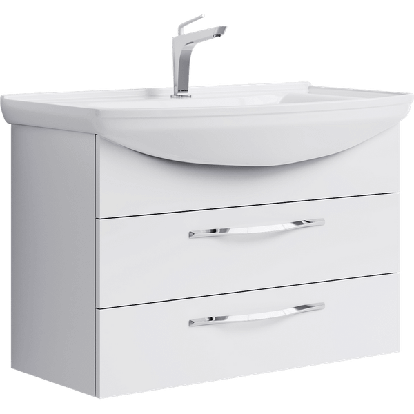 Тумба с умывальником Aqwella Allegro 85 / Agr.01.08/2 + Стиль 85 - фото