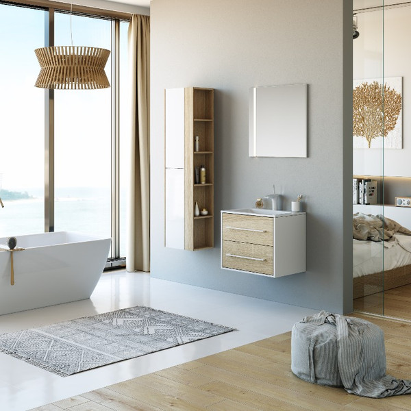 Тумба с умывальником Aqwella Майами Mai.01.06 + Malaga 62 / Mal.06.04.D - фото