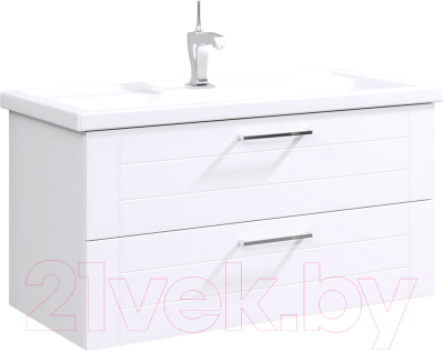 Тумба с умывальником Aqwella Манчестер MAN01062 + Фостер 60 - фото