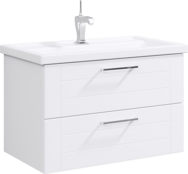 Тумба с умывальником Aqwella Манчестер MAN01082 + Фостер 80 (4640021064733)