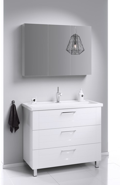 Тумба с умывальником Aqwella Манчестер 100 / MAN01103 + Фостер 100 (4640021065204) - фото