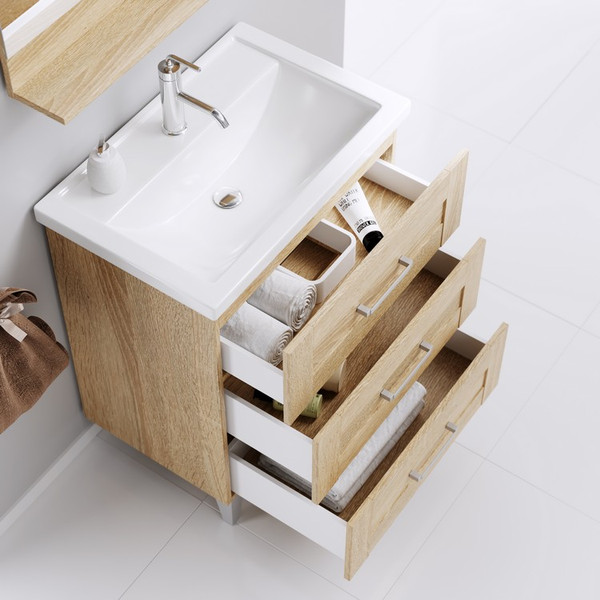 Тумба с умывальником Aqwella Фостер FOS01083DS + Фостер 80 (4640021064733)