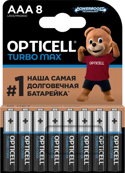 Комплект батареек Opticell Turbo MAX LR03 AAA / 6053008 - фото