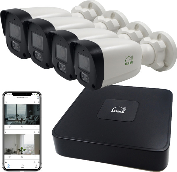 Комплект видеонаблюдения Arsenal Ti на 4 камеры 4Mp - фото