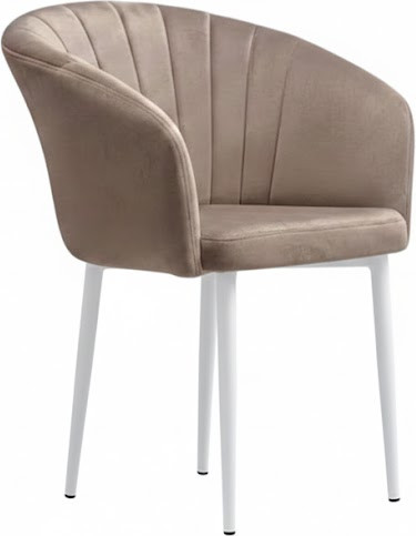 Стул Памир Версаль F07 (серо-бежевый/белая опора) - фото