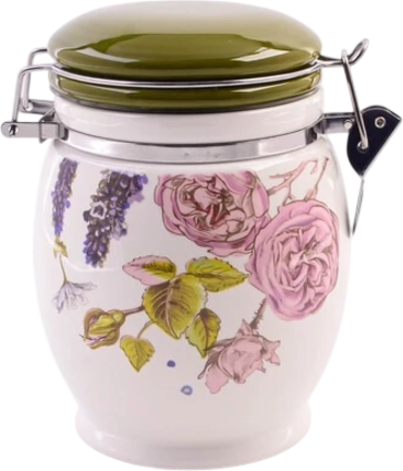 Емкость для хранения Loraine Розовый сад / 60255 - фото