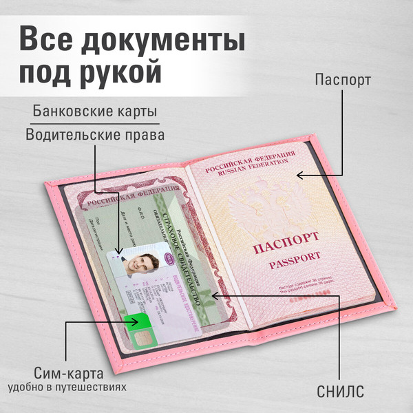 Обложка на паспорт Staff 238766