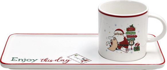 Набор для чая/кофе Andrea Fontebasso New Milk & Coffee Let It Snow / NL614073042 - фото