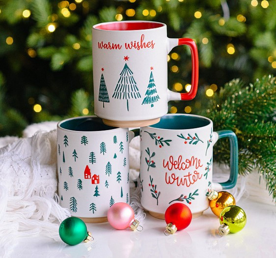 Кружка Tognana Natale Xmas Tree Елки и домики / NT61440M294_4