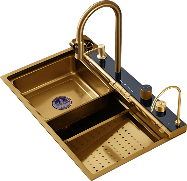 Мойка кухонная Cerutti Gloria Pro Nano Gold - фото