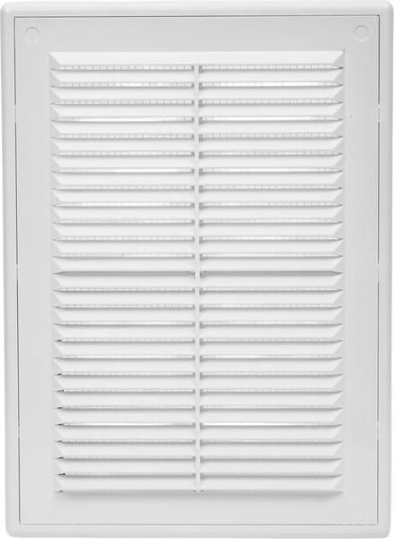 Решетка вентиляционная Ventale PS Пластиковая в рамке с сеткой 206x300 - фото