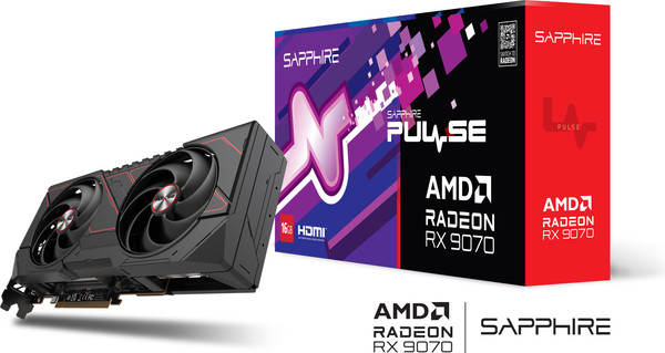 Видеокарта Sapphire Pulse Radeon RX 9070 Gaming 16GB (11349-03-20G)