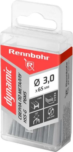 Набор сверл Rennbohr Dinamic P9M3 3.0х61мм / 666030 - фото