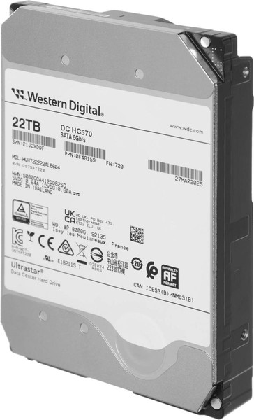 Жесткий диск Western Digital Ultrastar DC HC570 22TB (WUH722222ALE604/0F48159)