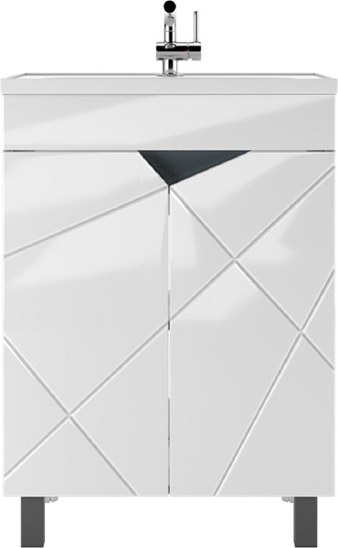 Тумба под умывальник Домино Unit 60 Vector без ящика - фото
