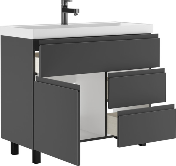 Тумба под умывальник Домино Bazis 100 Graffo В3