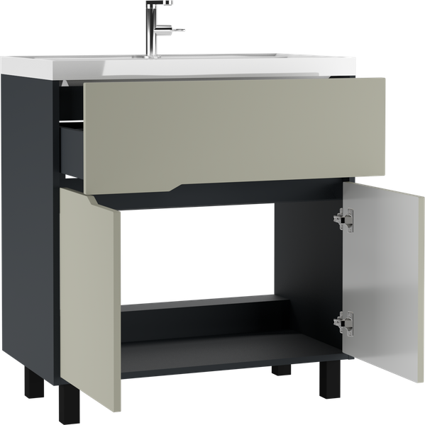 Тумба под умывальник Домино Unit 80 Karat В1