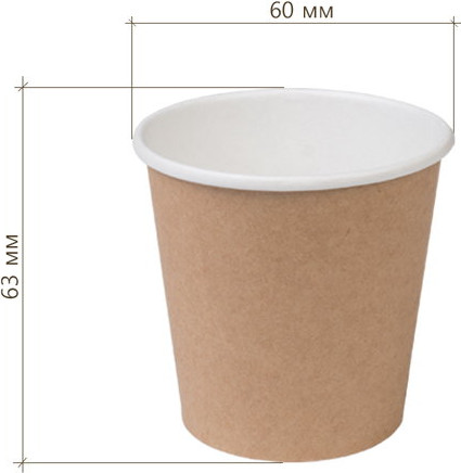 Набор бумажных стаканов Лекс Однослойные