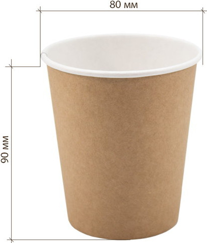 Набор бумажных стаканов Лекс Однослойные