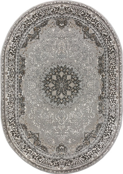 Коврик Kartal Afina TZ20B-SHRINK-L.GRAY-OVAL - фото