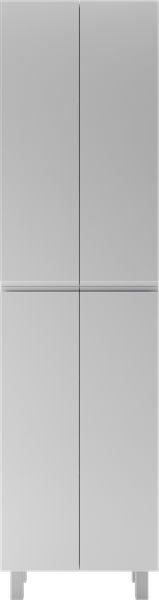 Шкаф-пенал для ванной Домино 50 Graffo без ящика - фото