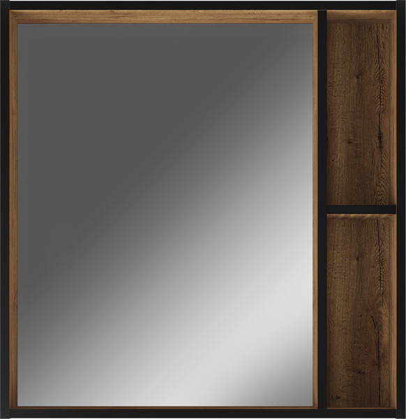 Шкаф с зеркалом для ванной Домино Alfa 70 - фото